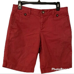Dockers Bermuda Shorts Flat Front Zip Fly Pockets